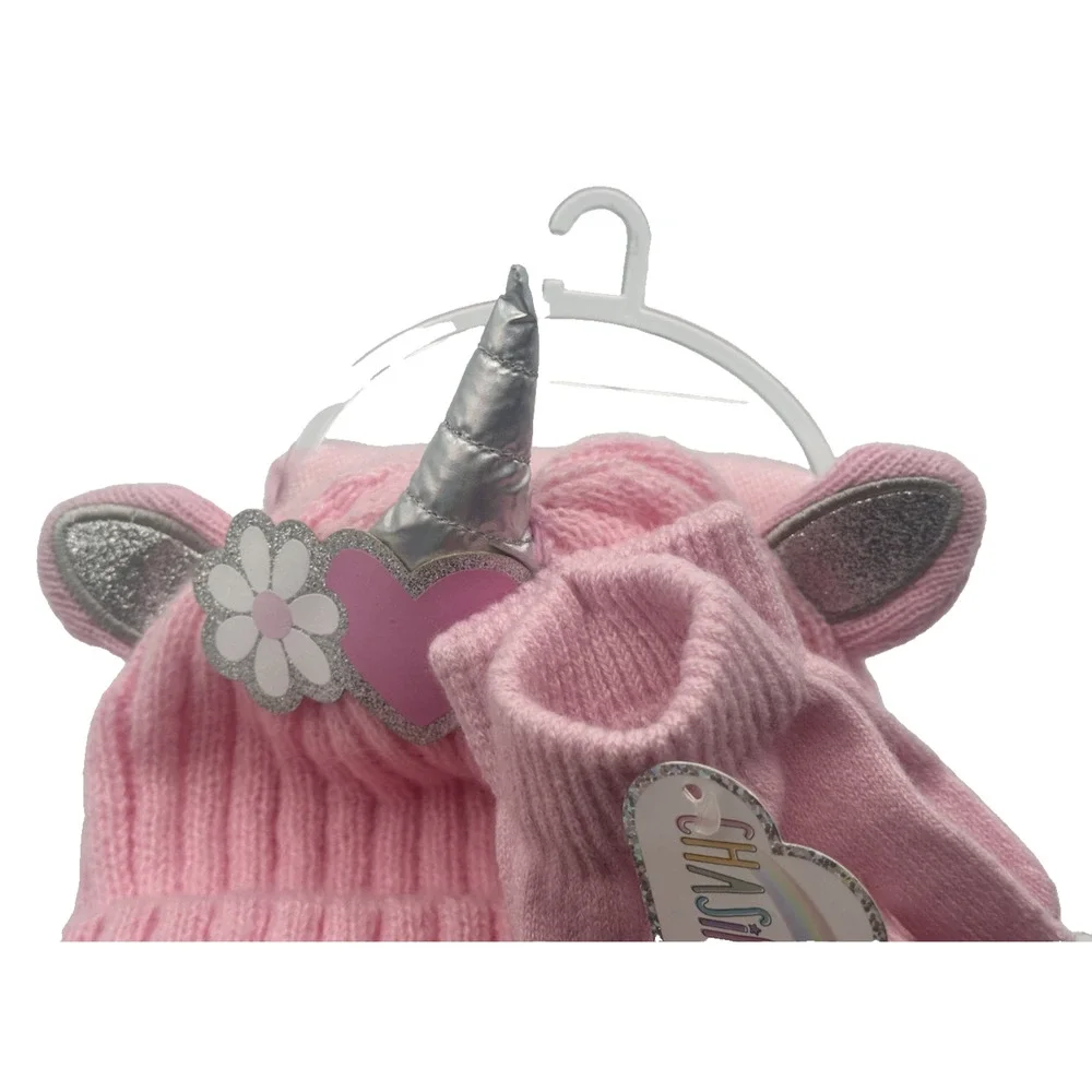 Girls Winter Accessories Set- Chasing Rainbows Unicorns